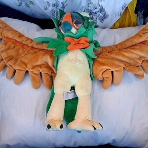 Pokémon Center Decidueye 12-inch plush toy with posable wings. ￼